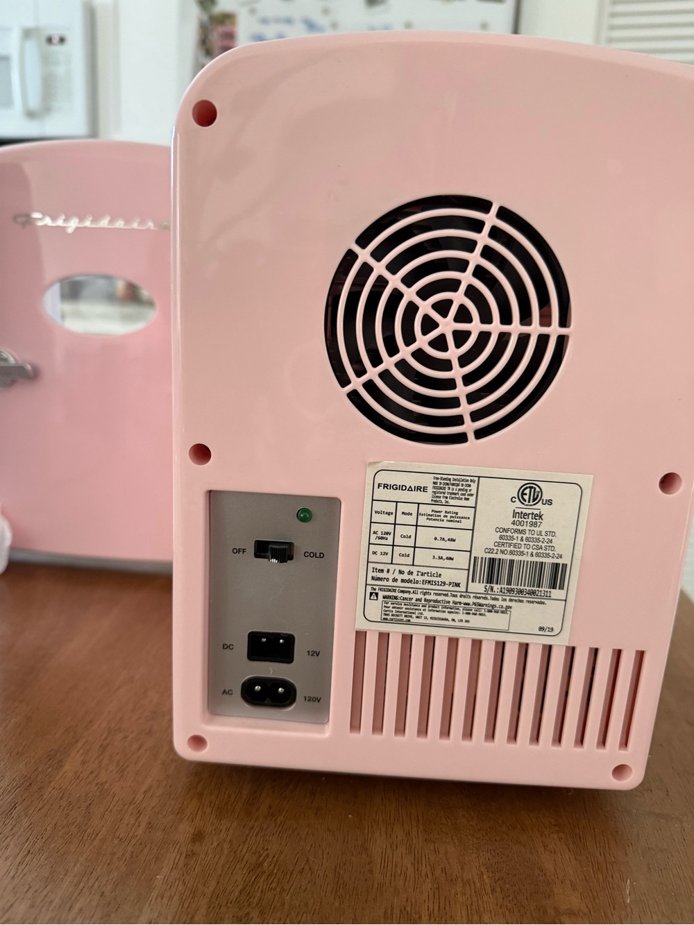 Pink Mini Refrigerator - Picture 3 of 4